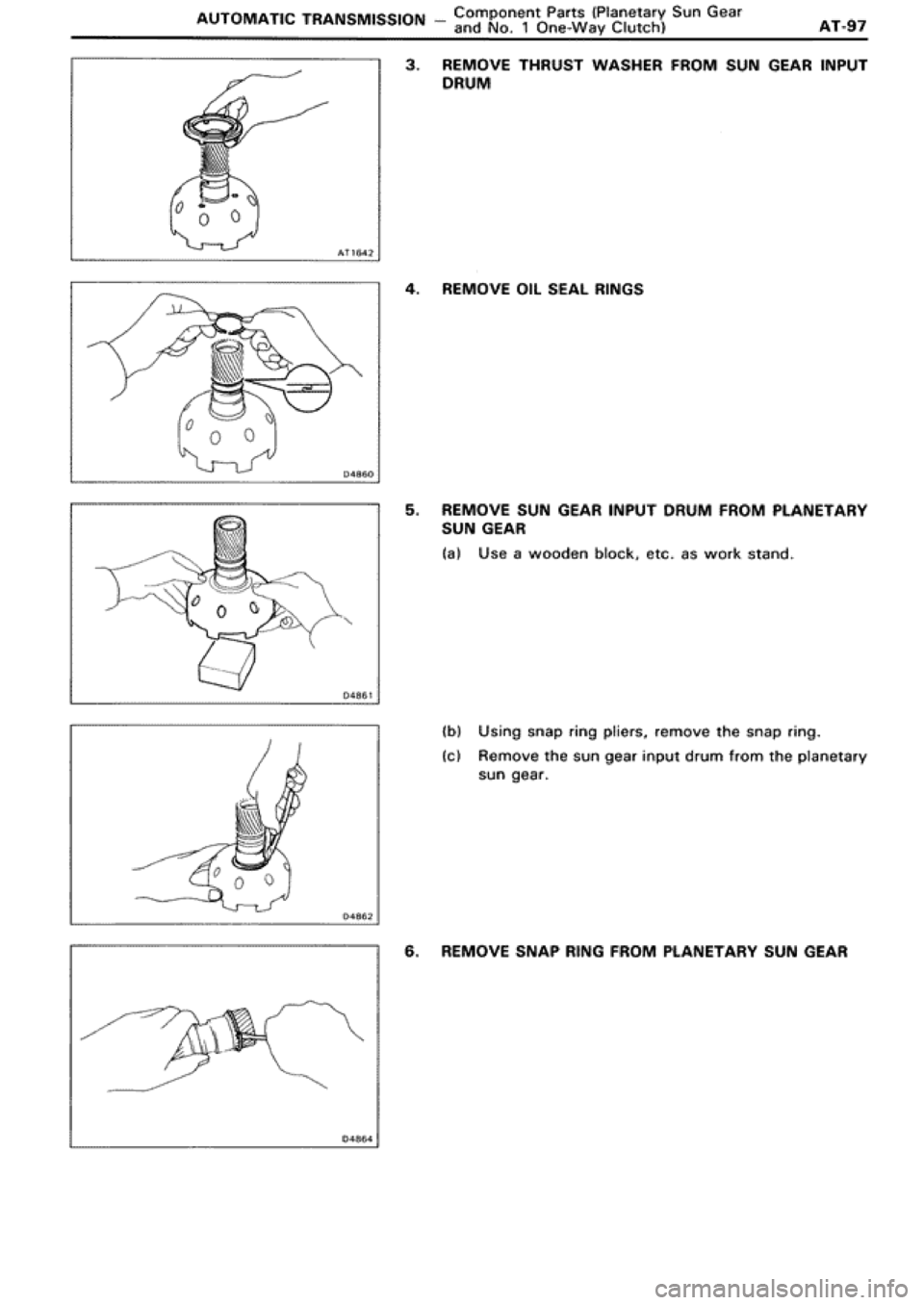 TOYOTA SUPRA 1990 3.G Workshop Manual 