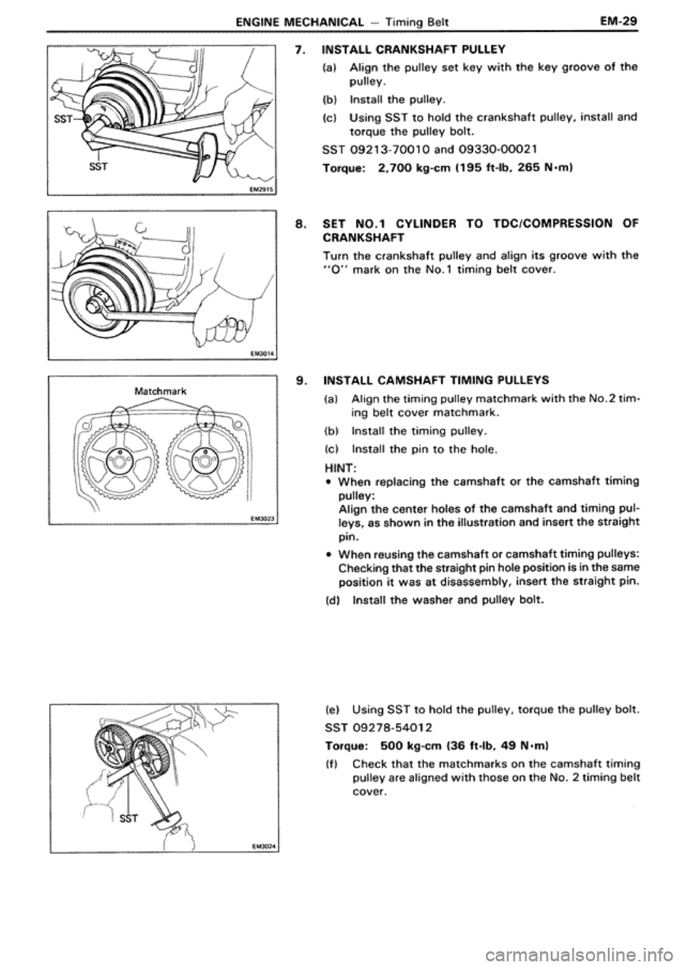 TOYOTA SUPRA 1990 3.G Workshop Manual 