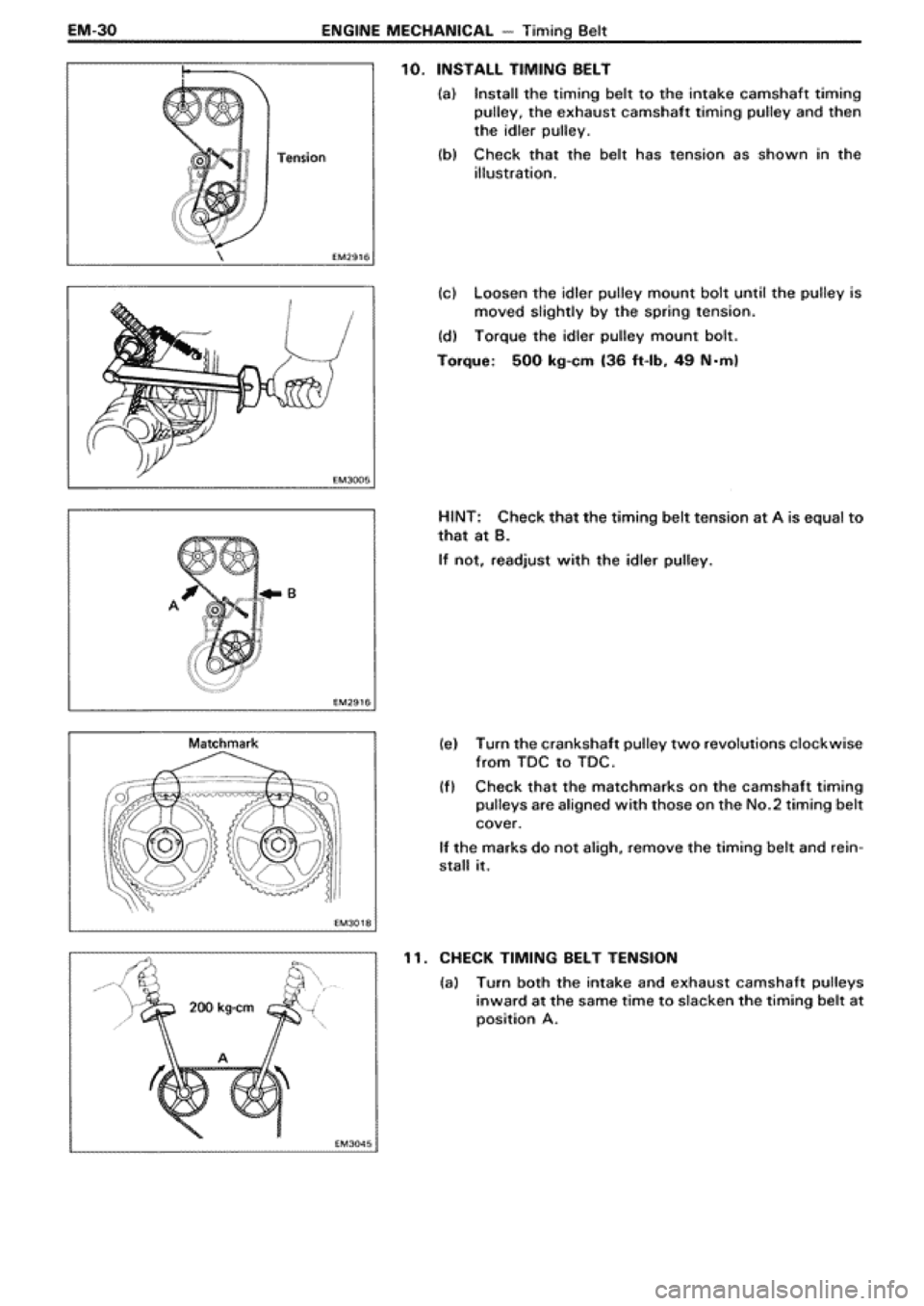 TOYOTA SUPRA 1990 3.G Workshop Manual 