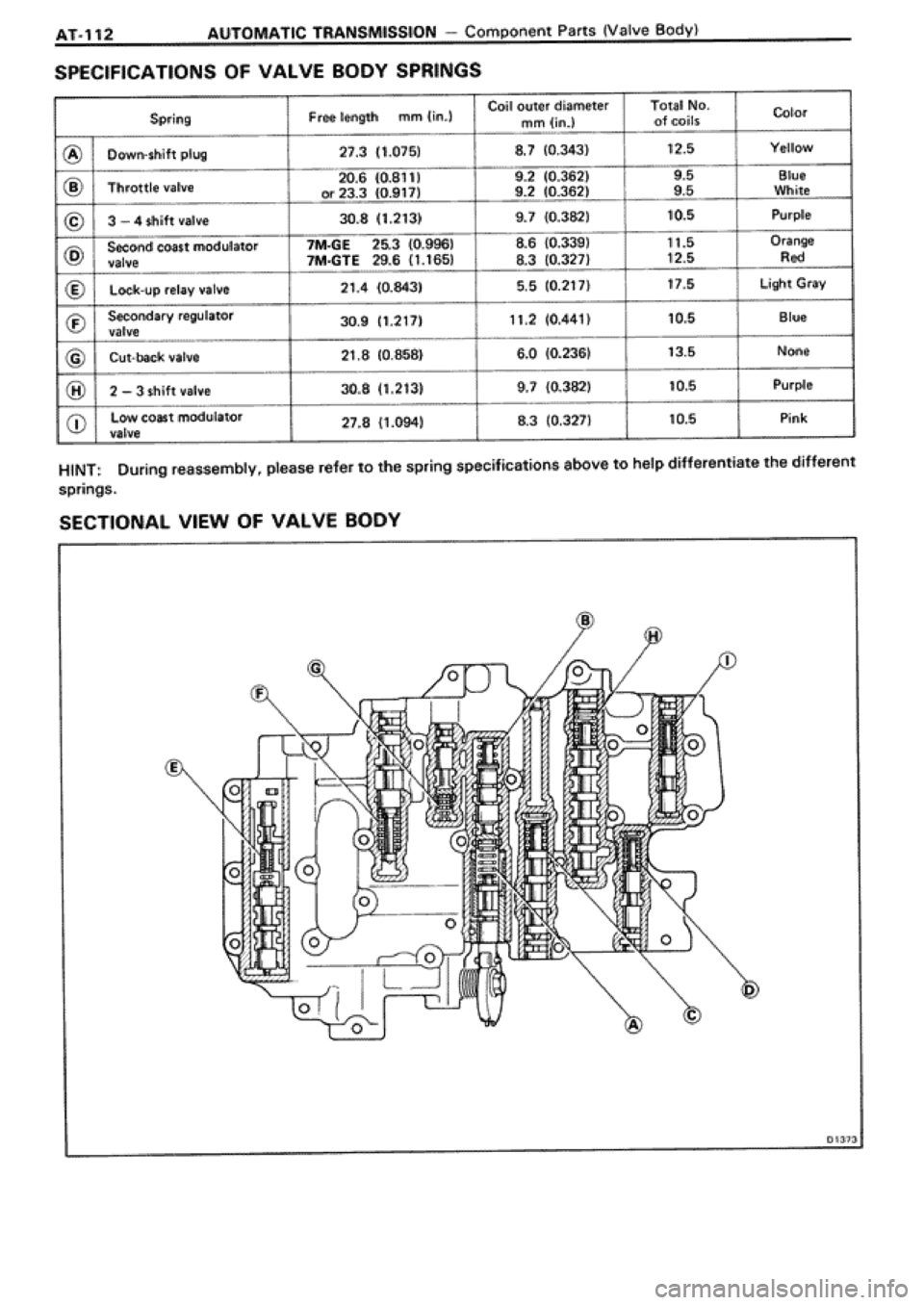 TOYOTA SUPRA 1990 3.G Workshop Manual 