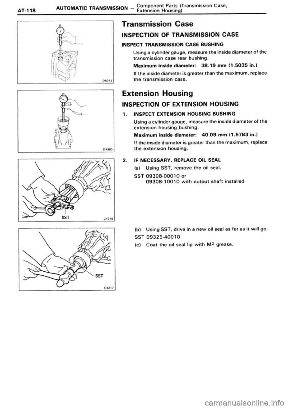 TOYOTA SUPRA 1990 3.G Workshop Manual 
