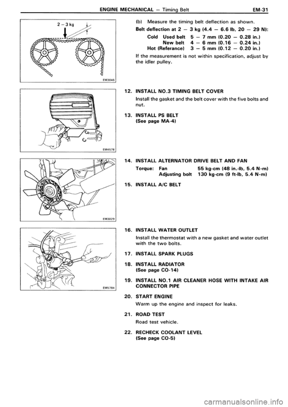 TOYOTA SUPRA 1990 3.G Workshop Manual 