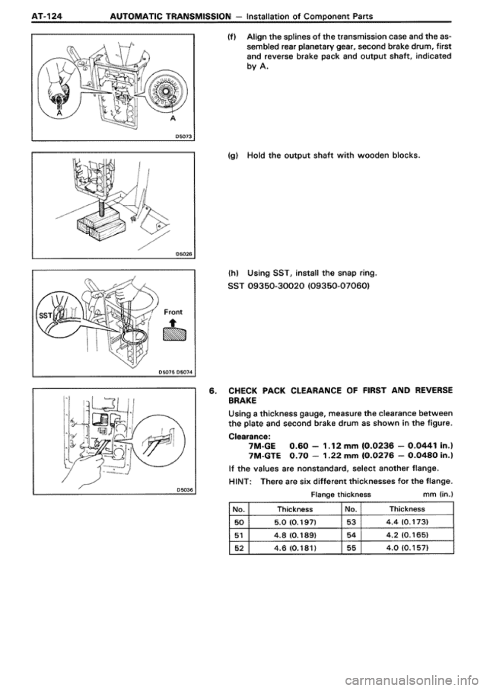 TOYOTA SUPRA 1990 3.G Workshop Manual 