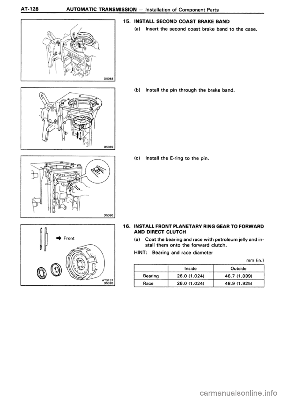 TOYOTA SUPRA 1990 3.G Workshop Manual 