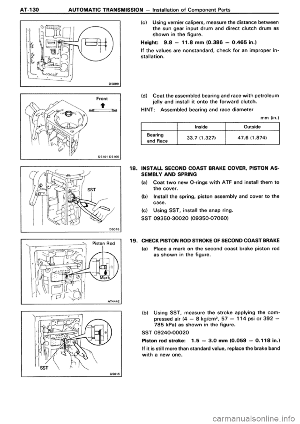 TOYOTA SUPRA 1990 3.G Workshop Manual 