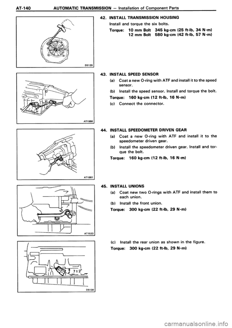 TOYOTA SUPRA 1990 3.G Workshop Manual 