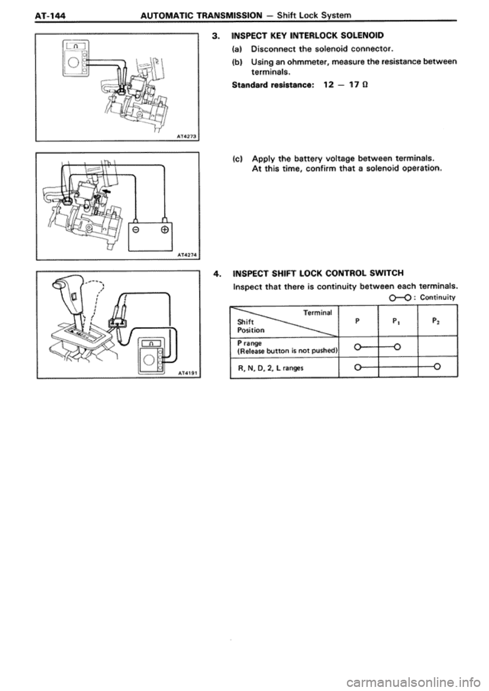 TOYOTA SUPRA 1990 3.G Workshop Manual 