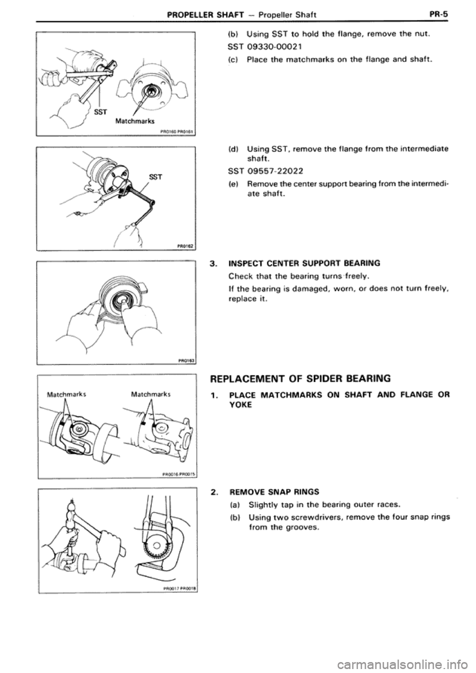 TOYOTA SUPRA 1990 3.G Workshop Manual 