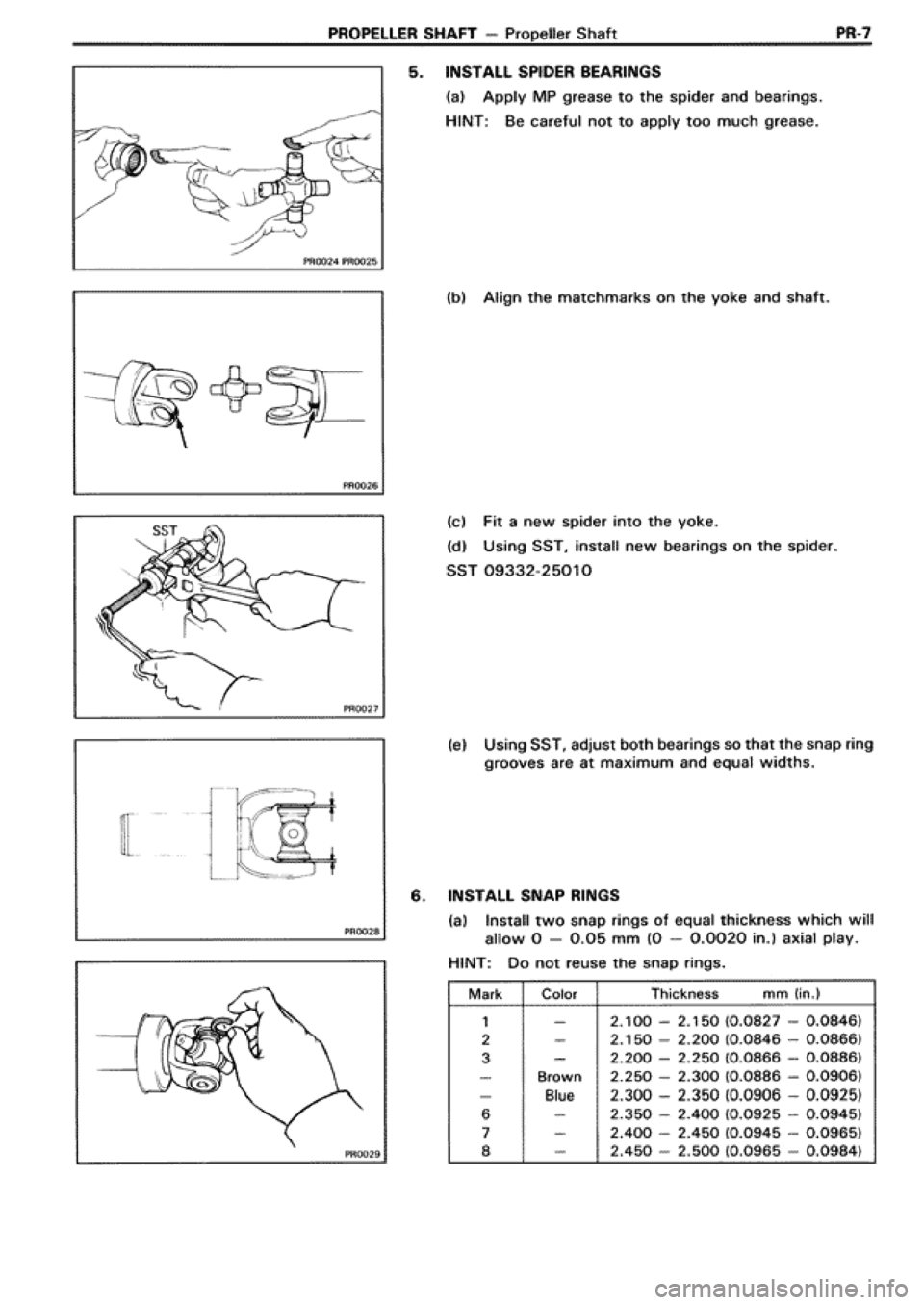 TOYOTA SUPRA 1990 3.G Workshop Manual 