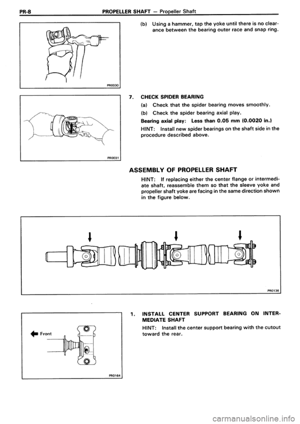 TOYOTA SUPRA 1990 3.G Workshop Manual 
