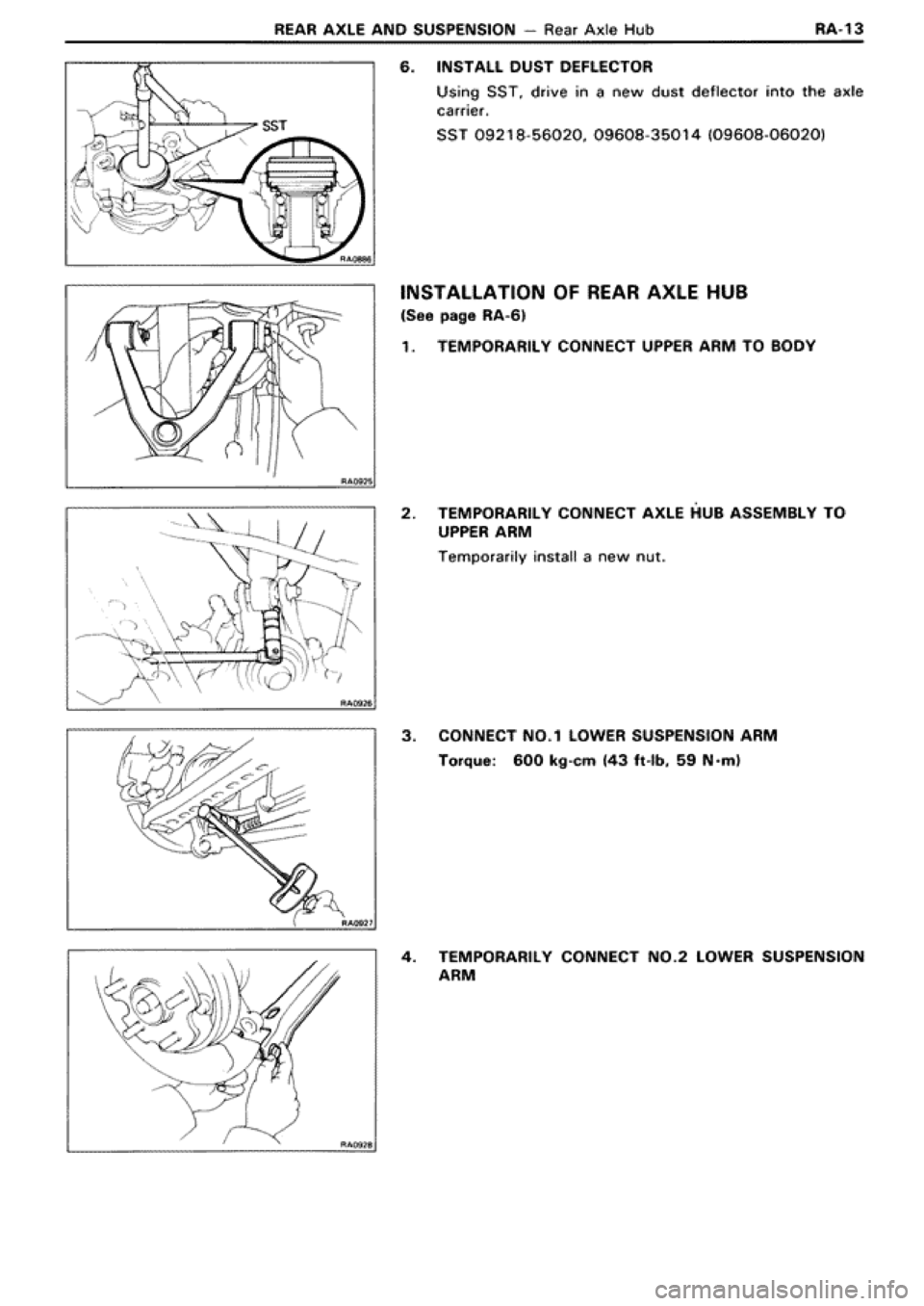 TOYOTA SUPRA 1990 3.G Workshop Manual 
