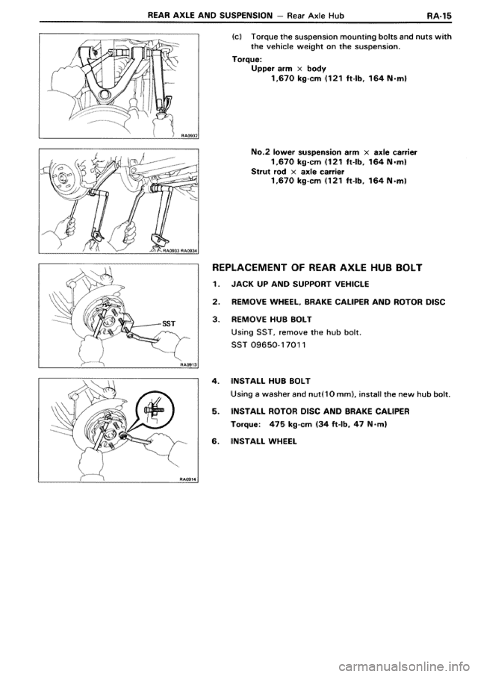 TOYOTA SUPRA 1990 3.G Workshop Manual 