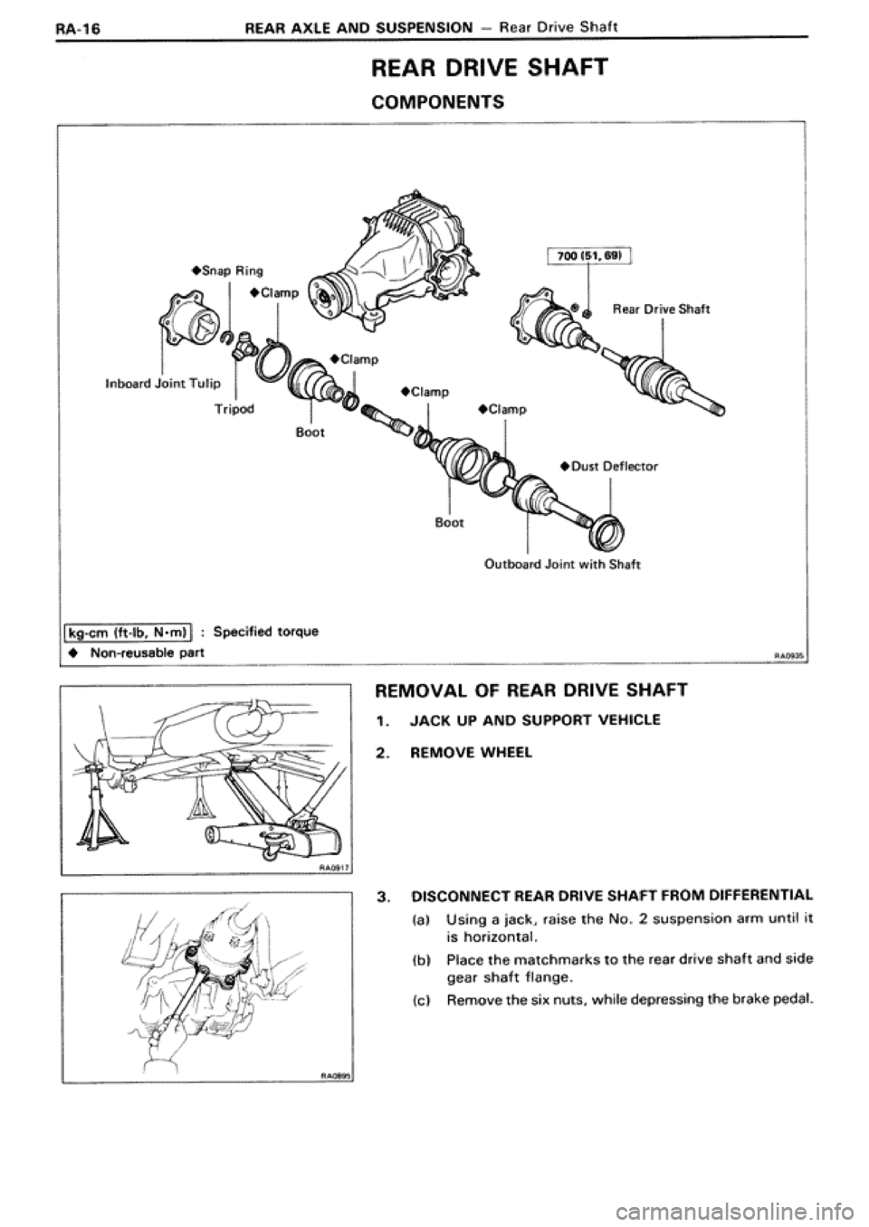 TOYOTA SUPRA 1990 3.G Workshop Manual 