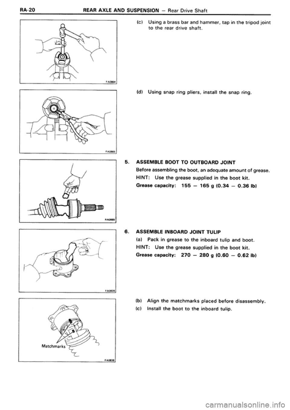 TOYOTA SUPRA 1990 3.G Workshop Manual 