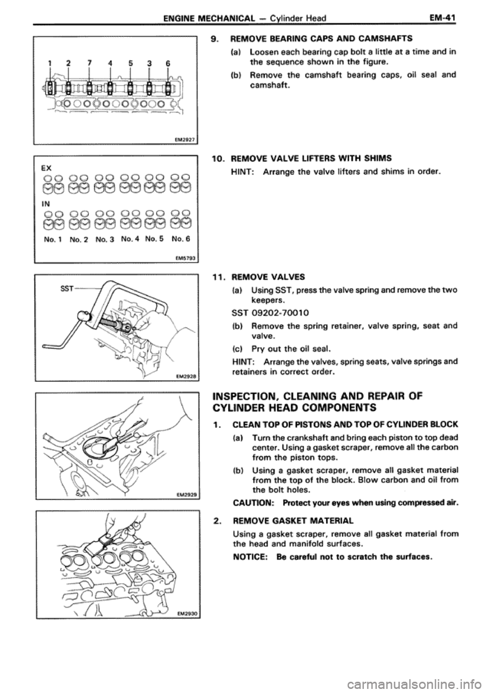 TOYOTA SUPRA 1990 3.G Workshop Manual 
