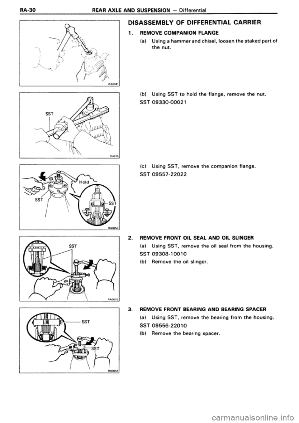 TOYOTA SUPRA 1990 3.G Workshop Manual 