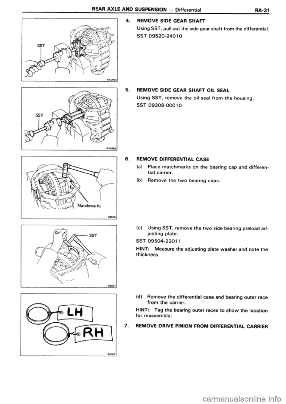 TOYOTA SUPRA 1990 3.G Workshop Manual 