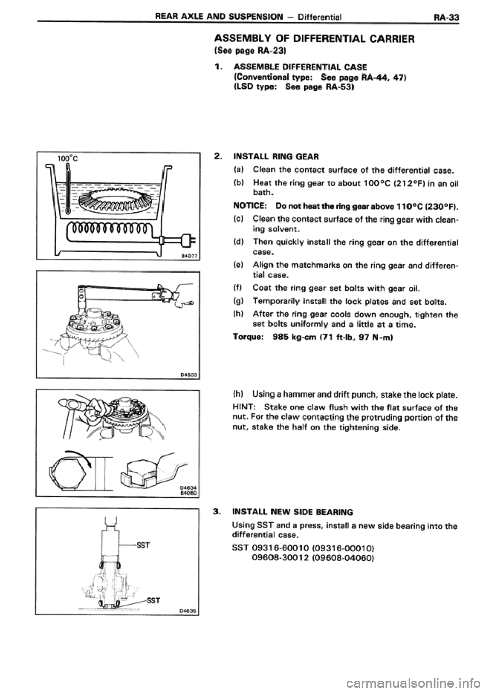 TOYOTA SUPRA 1990 3.G Workshop Manual 