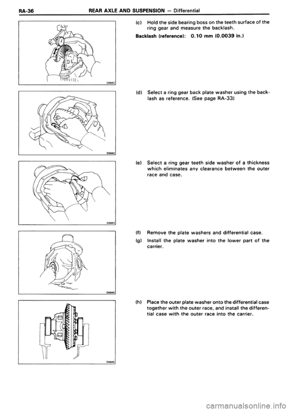 TOYOTA SUPRA 1990 3.G Workshop Manual 