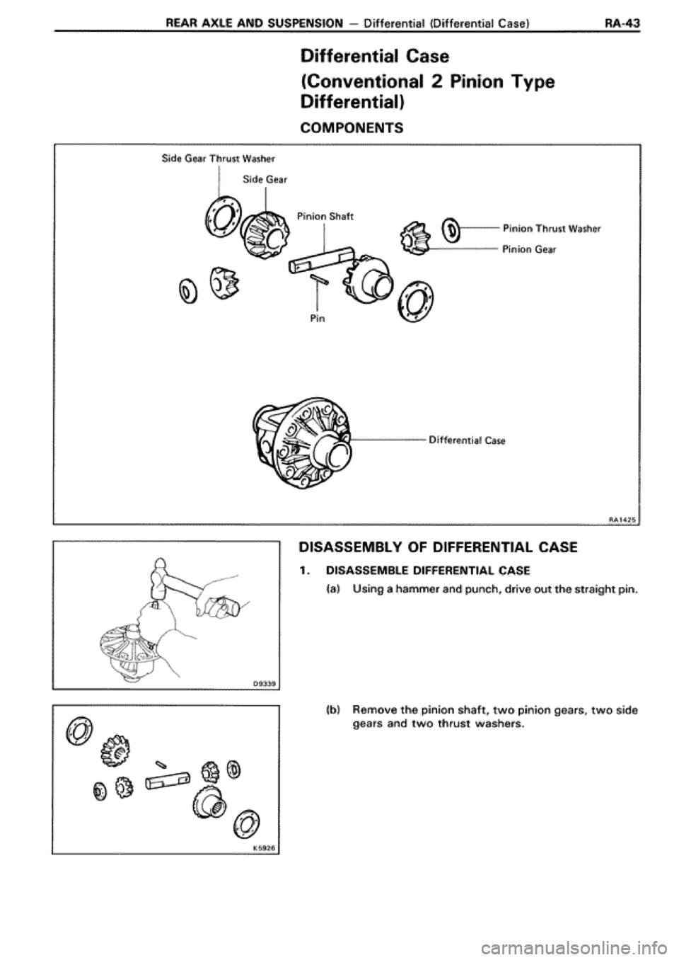 TOYOTA SUPRA 1990 3.G Workshop Manual 