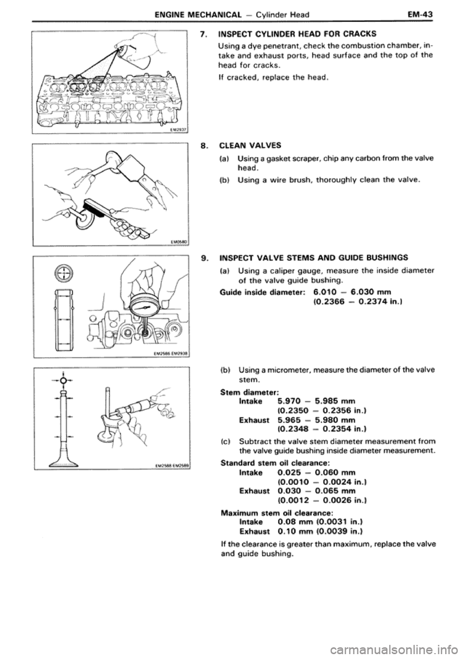 TOYOTA SUPRA 1990 3.G Workshop Manual 
