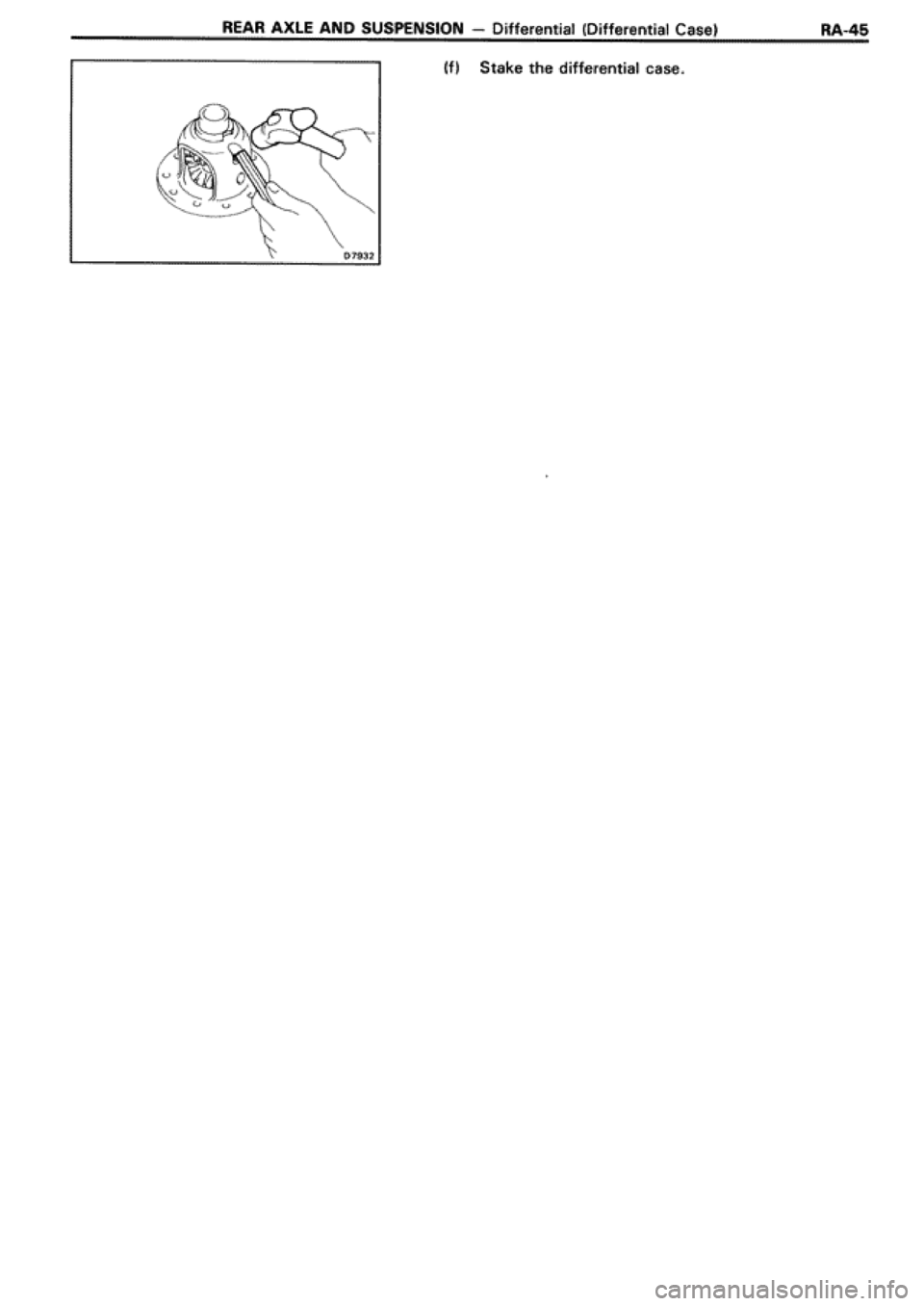 TOYOTA SUPRA 1990 3.G Workshop Manual 
