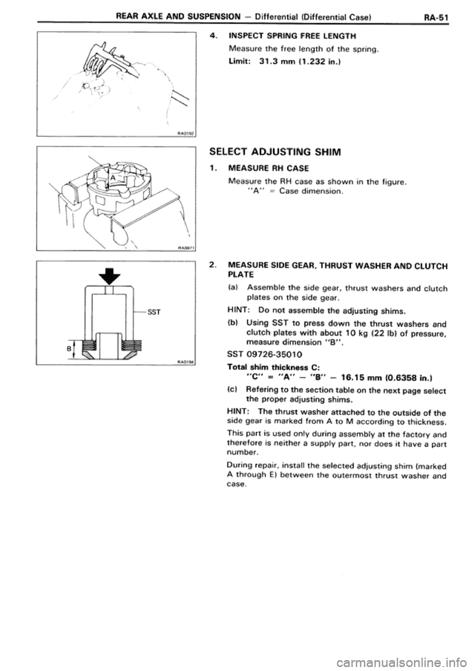 TOYOTA SUPRA 1990 3.G Workshop Manual 