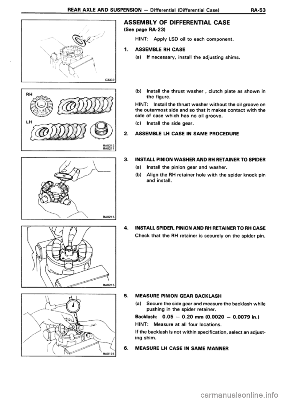 TOYOTA SUPRA 1990 3.G Workshop Manual 