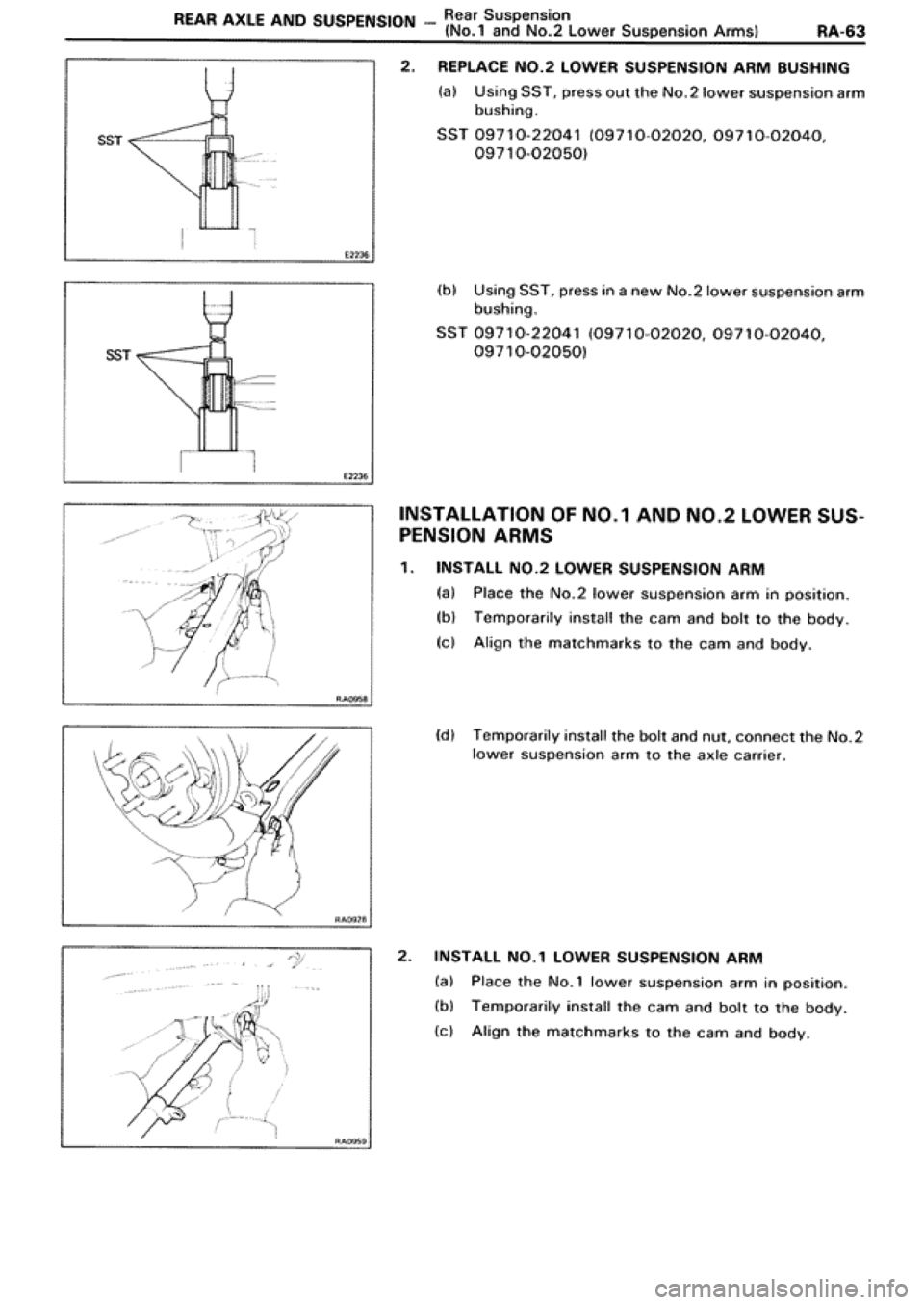TOYOTA SUPRA 1990 3.G Workshop Manual 