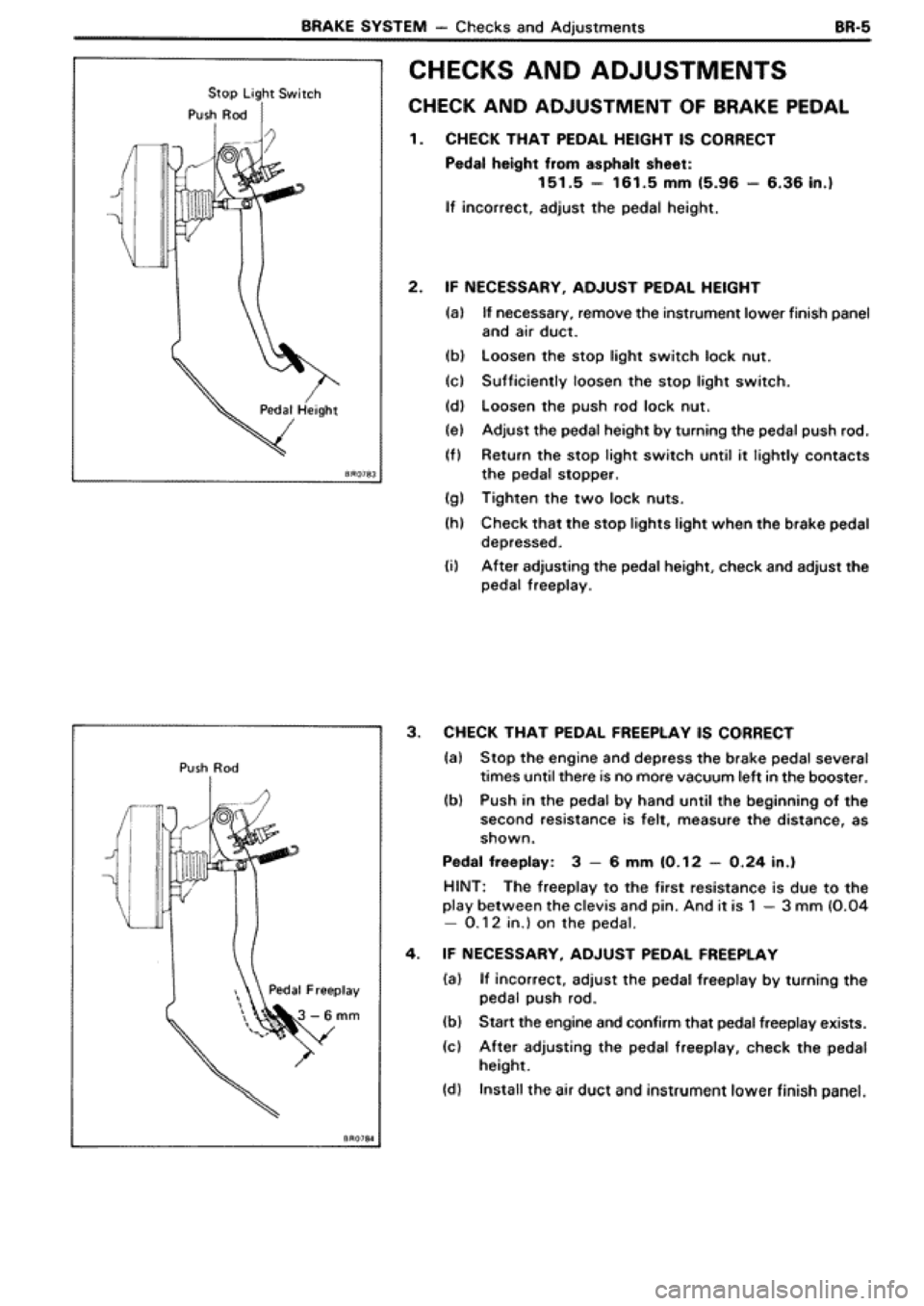 TOYOTA SUPRA 1990 3.G Workshop Manual 