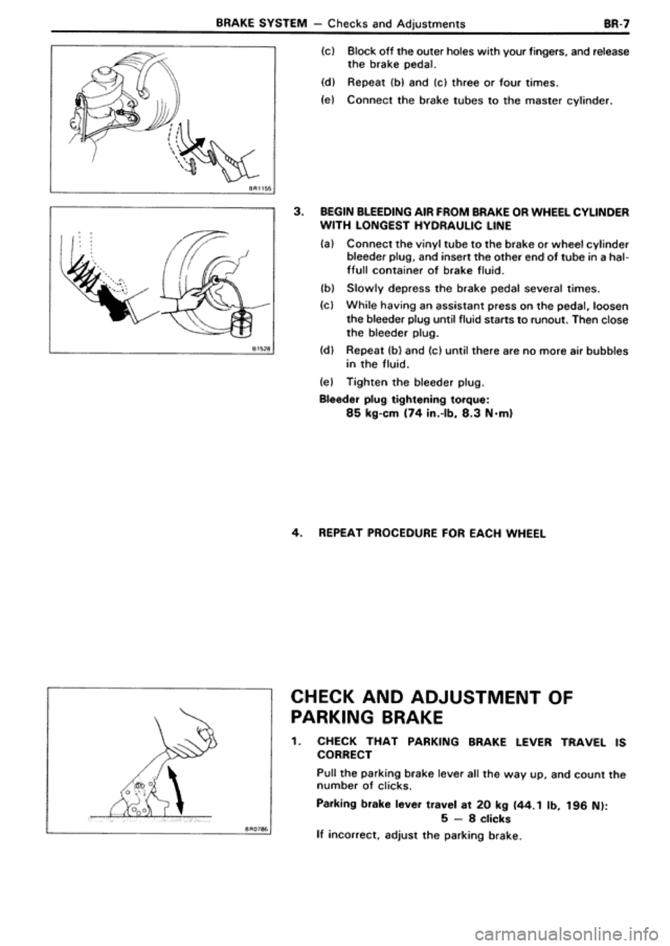 TOYOTA SUPRA 1990 3.G Workshop Manual 