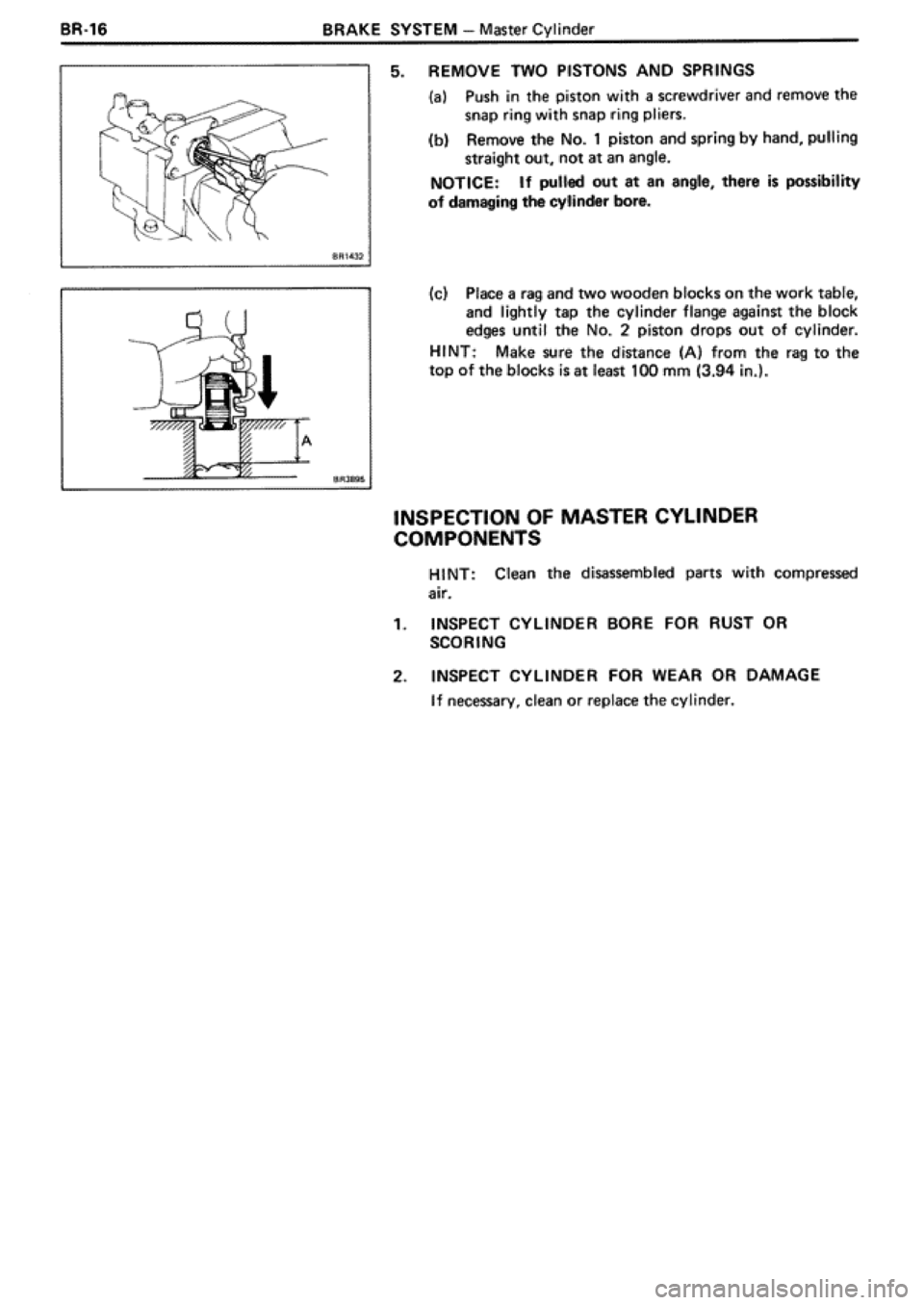 TOYOTA SUPRA 1990 3.G Workshop Manual 