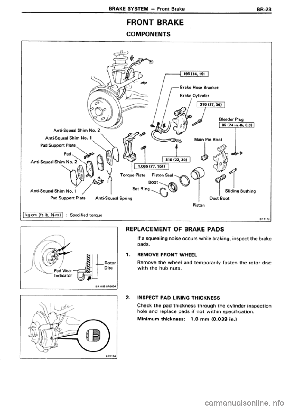 TOYOTA SUPRA 1990 3.G Workshop Manual 