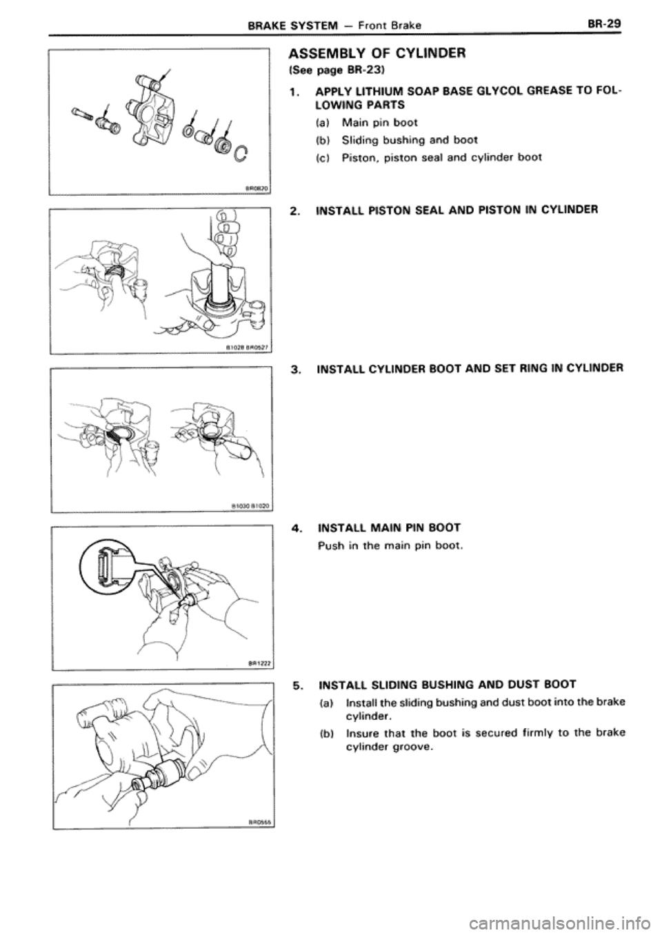 TOYOTA SUPRA 1990 3.G Workshop Manual 