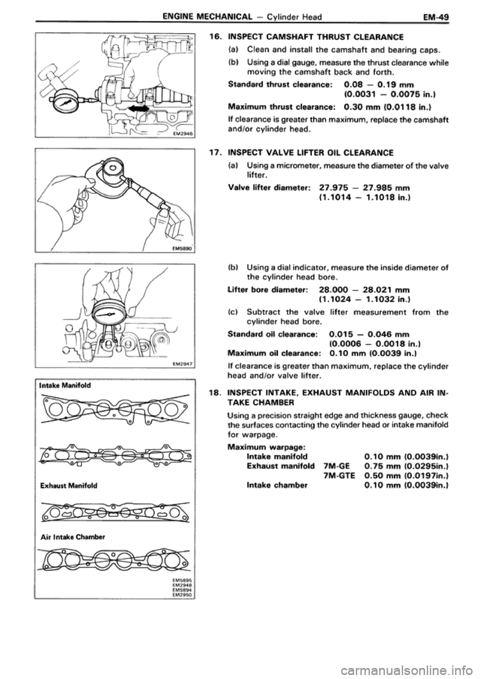 TOYOTA SUPRA 1990 3.G Workshop Manual 