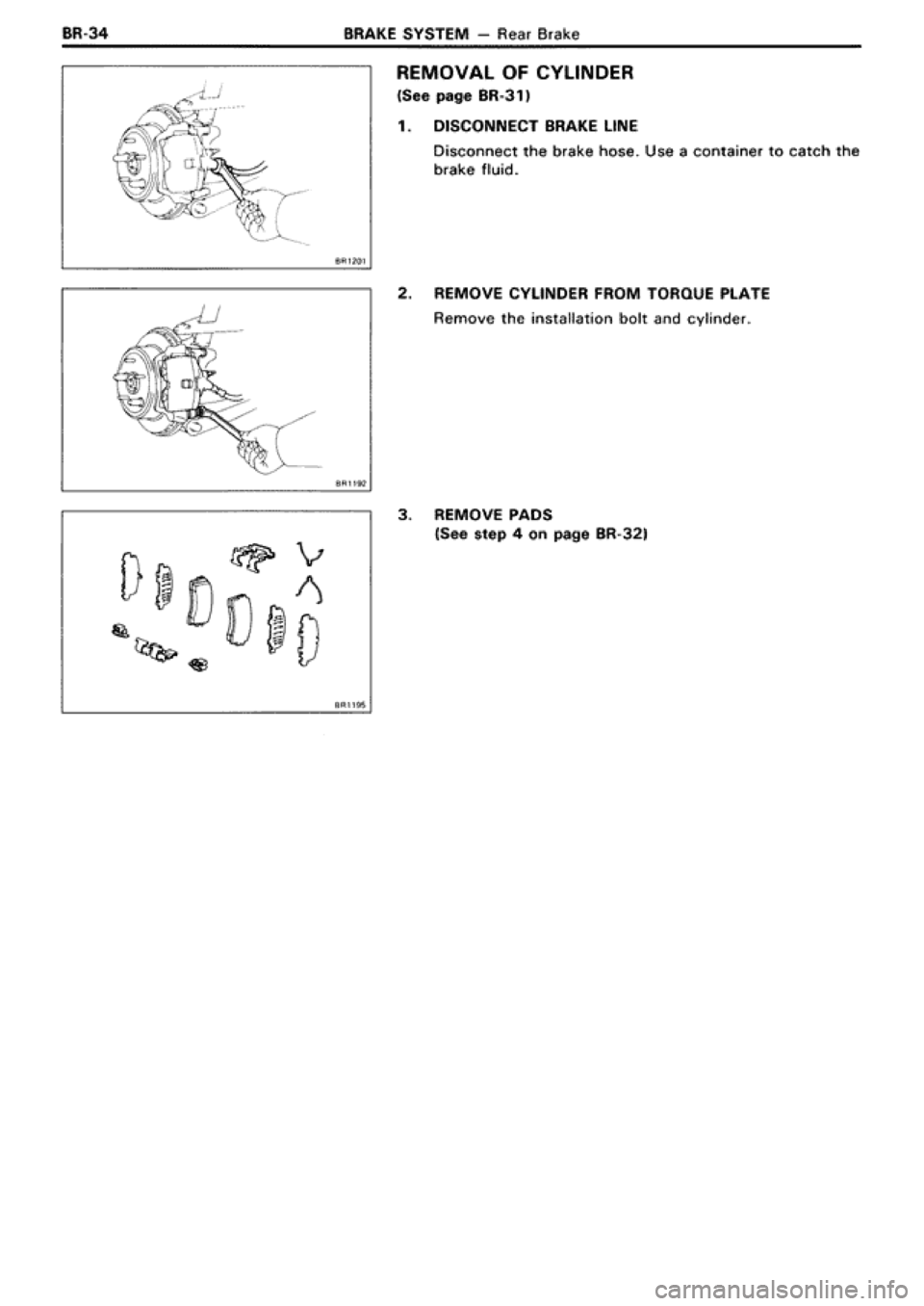 TOYOTA SUPRA 1990 3.G Workshop Manual 
