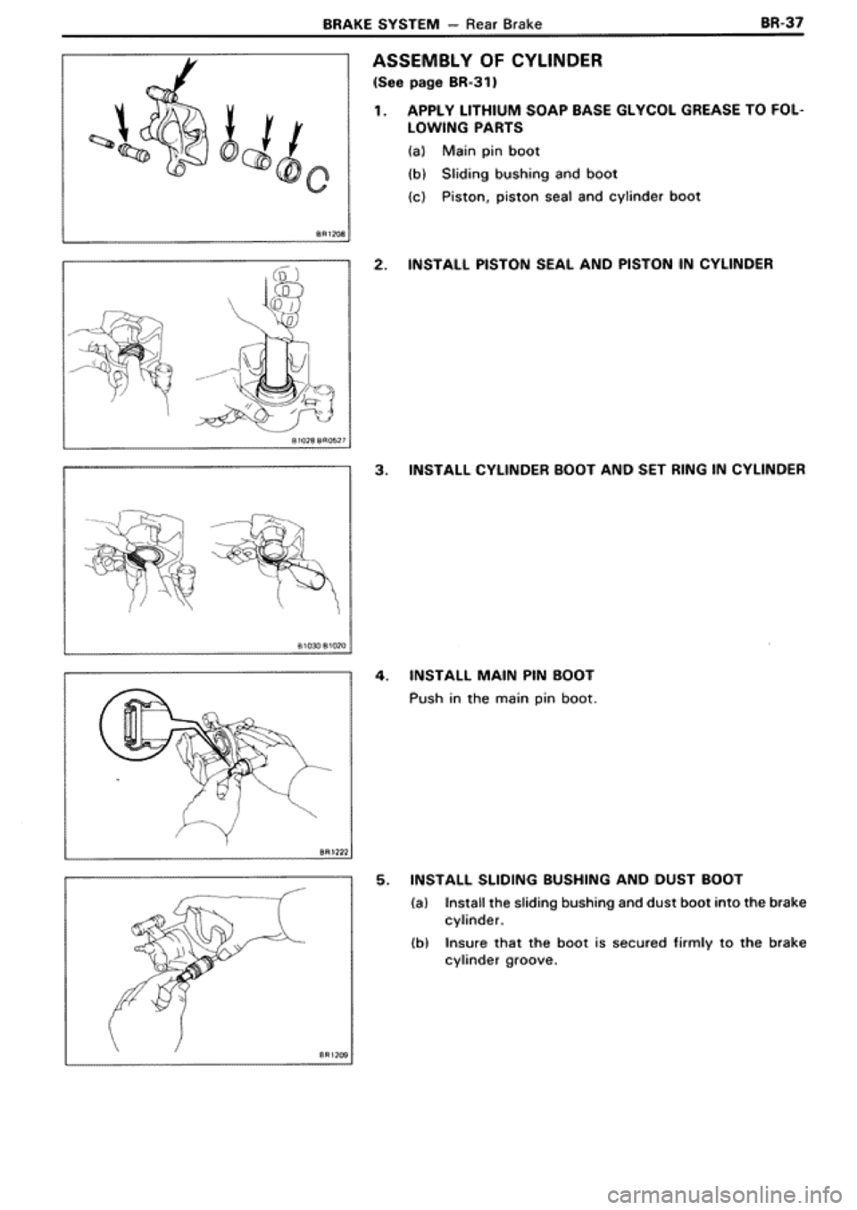 TOYOTA SUPRA 1990 3.G Workshop Manual 