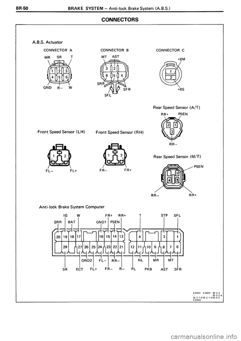TOYOTA SUPRA 1990 3.G Workshop Manual 