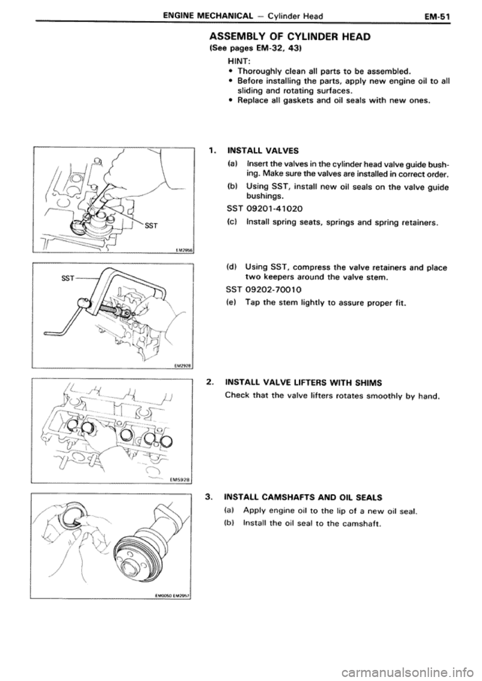 TOYOTA SUPRA 1990 3.G Workshop Manual 