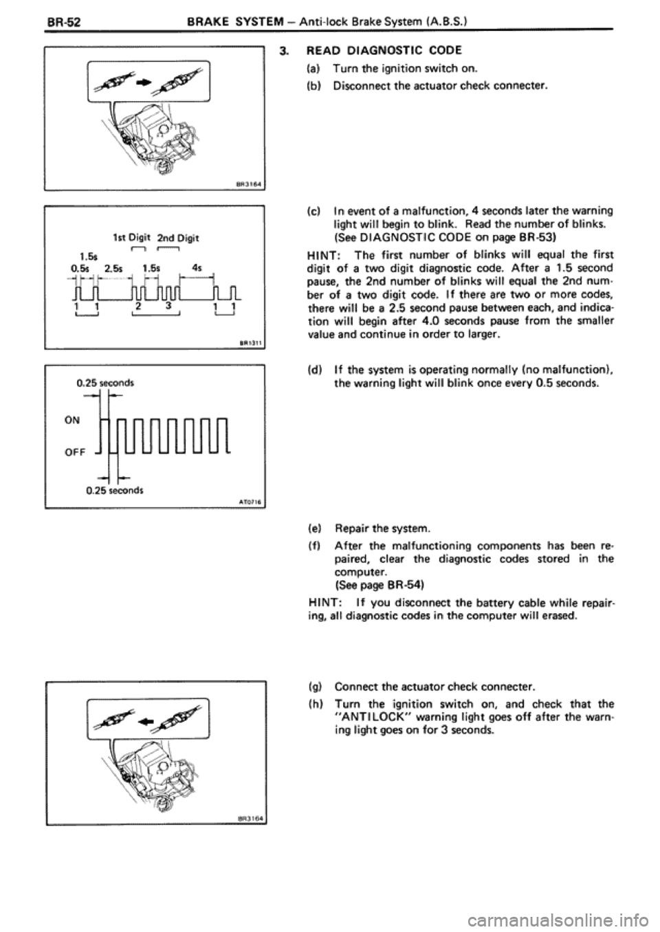 TOYOTA SUPRA 1990 3.G Workshop Manual 