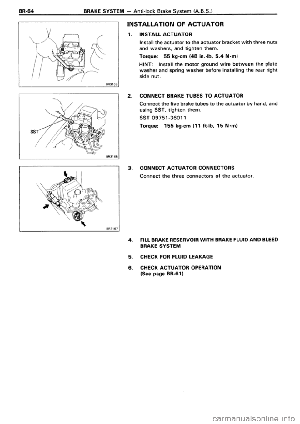 TOYOTA SUPRA 1990 3.G Workshop Manual 