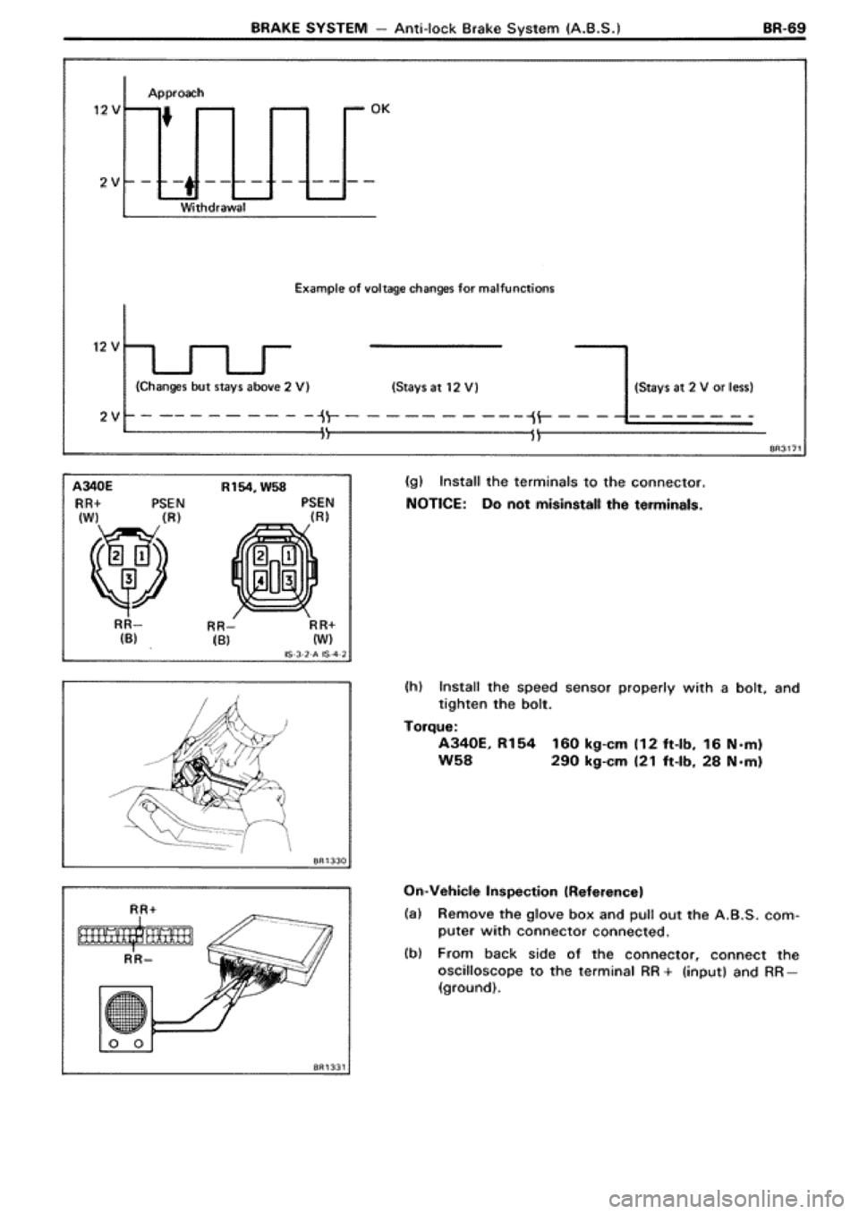 TOYOTA SUPRA 1990 3.G Workshop Manual 