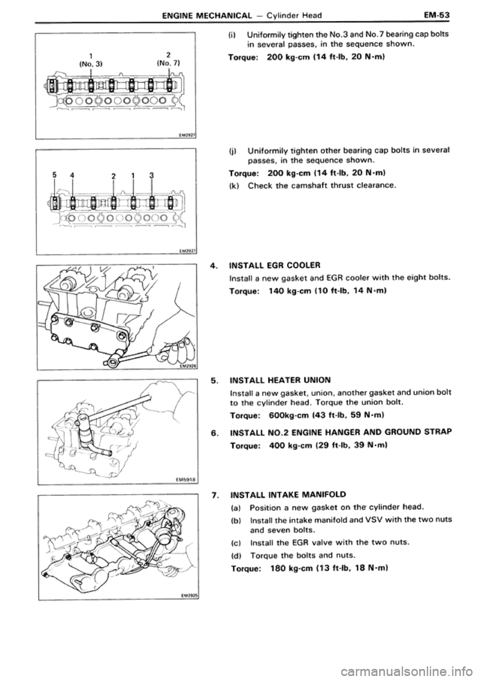 TOYOTA SUPRA 1990 3.G Workshop Manual 