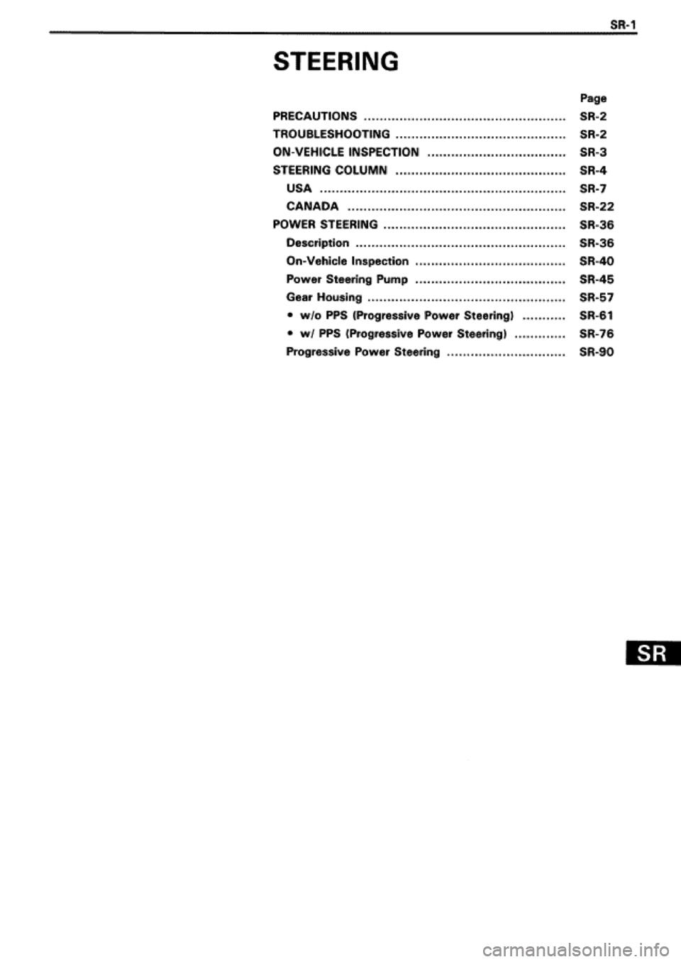 TOYOTA SUPRA 1990 3.G Workshop Manual 
