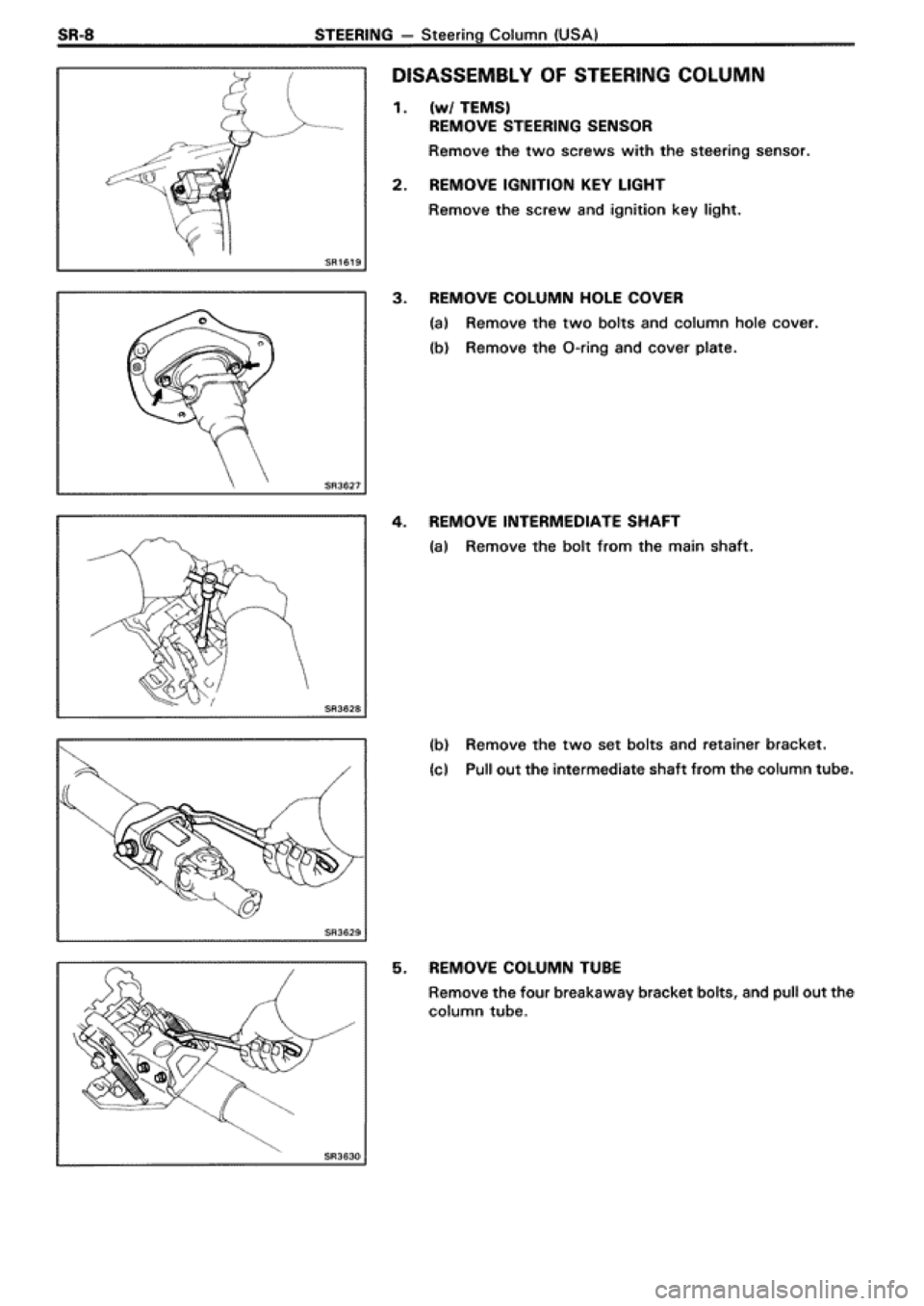 TOYOTA SUPRA 1990 3.G Workshop Manual 