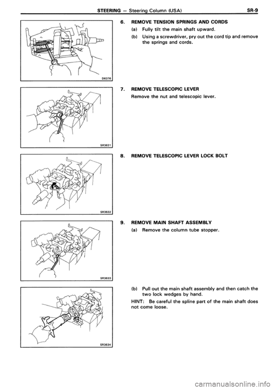 TOYOTA SUPRA 1990 3.G Workshop Manual 