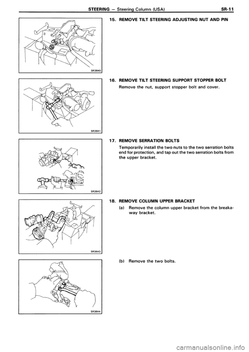 TOYOTA SUPRA 1990 3.G Workshop Manual 