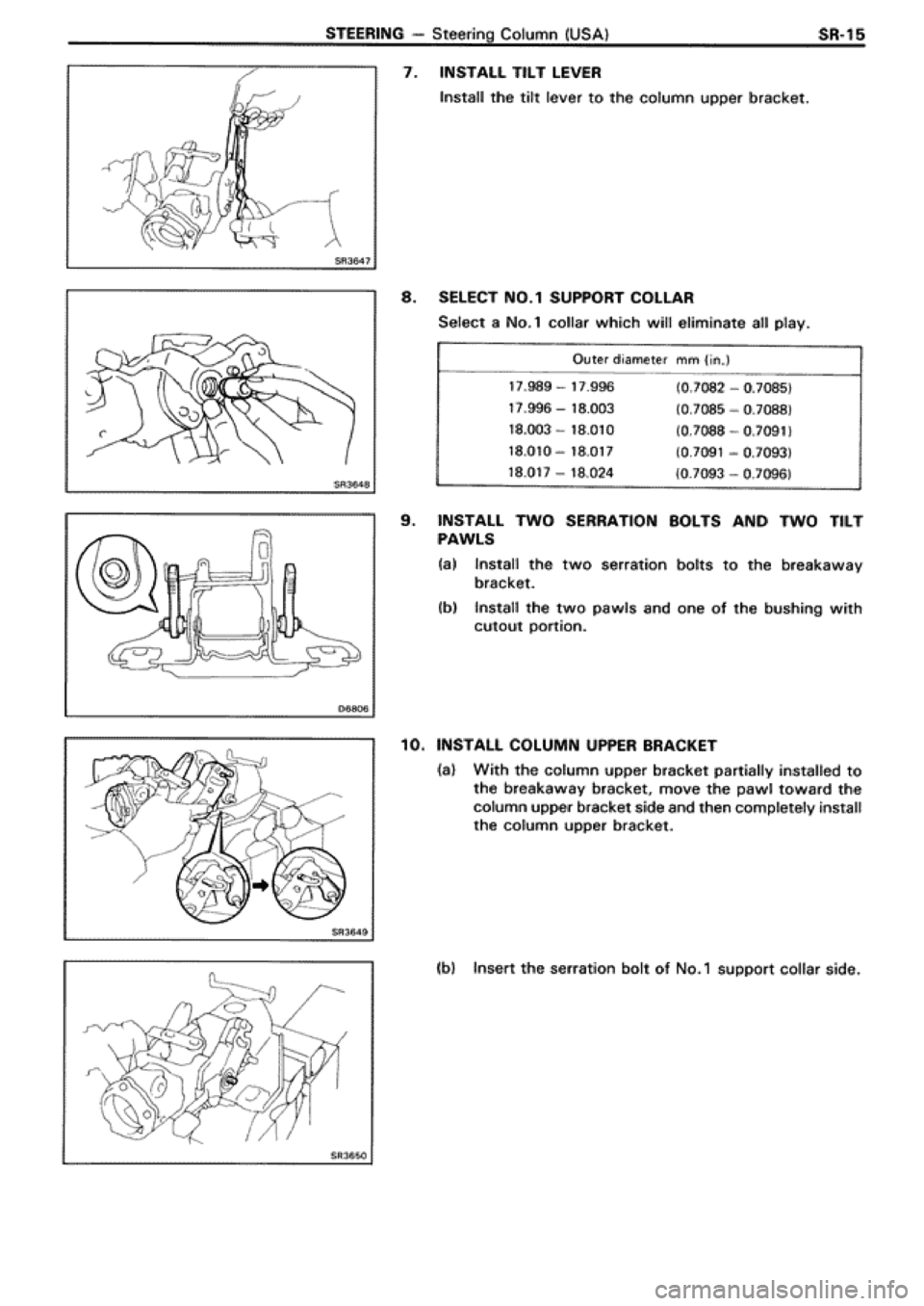 TOYOTA SUPRA 1990 3.G Workshop Manual 
