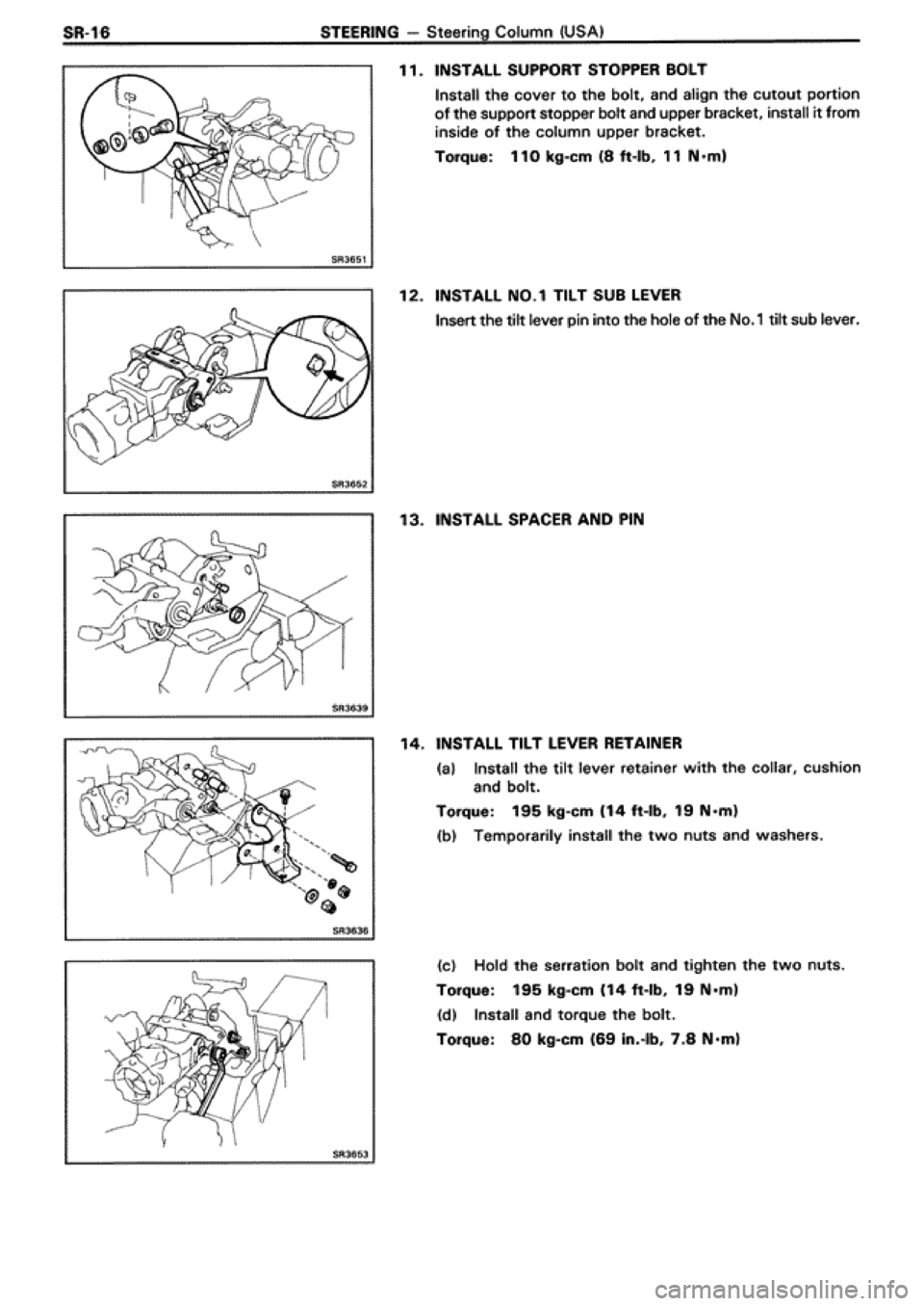 TOYOTA SUPRA 1990 3.G Workshop Manual 