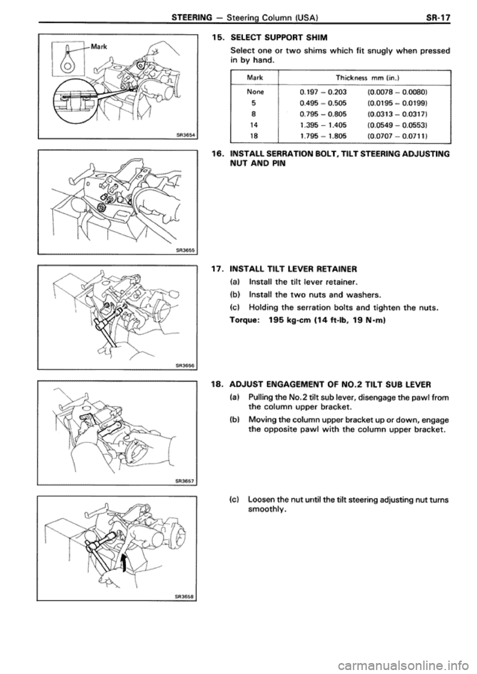 TOYOTA SUPRA 1990 3.G Workshop Manual 